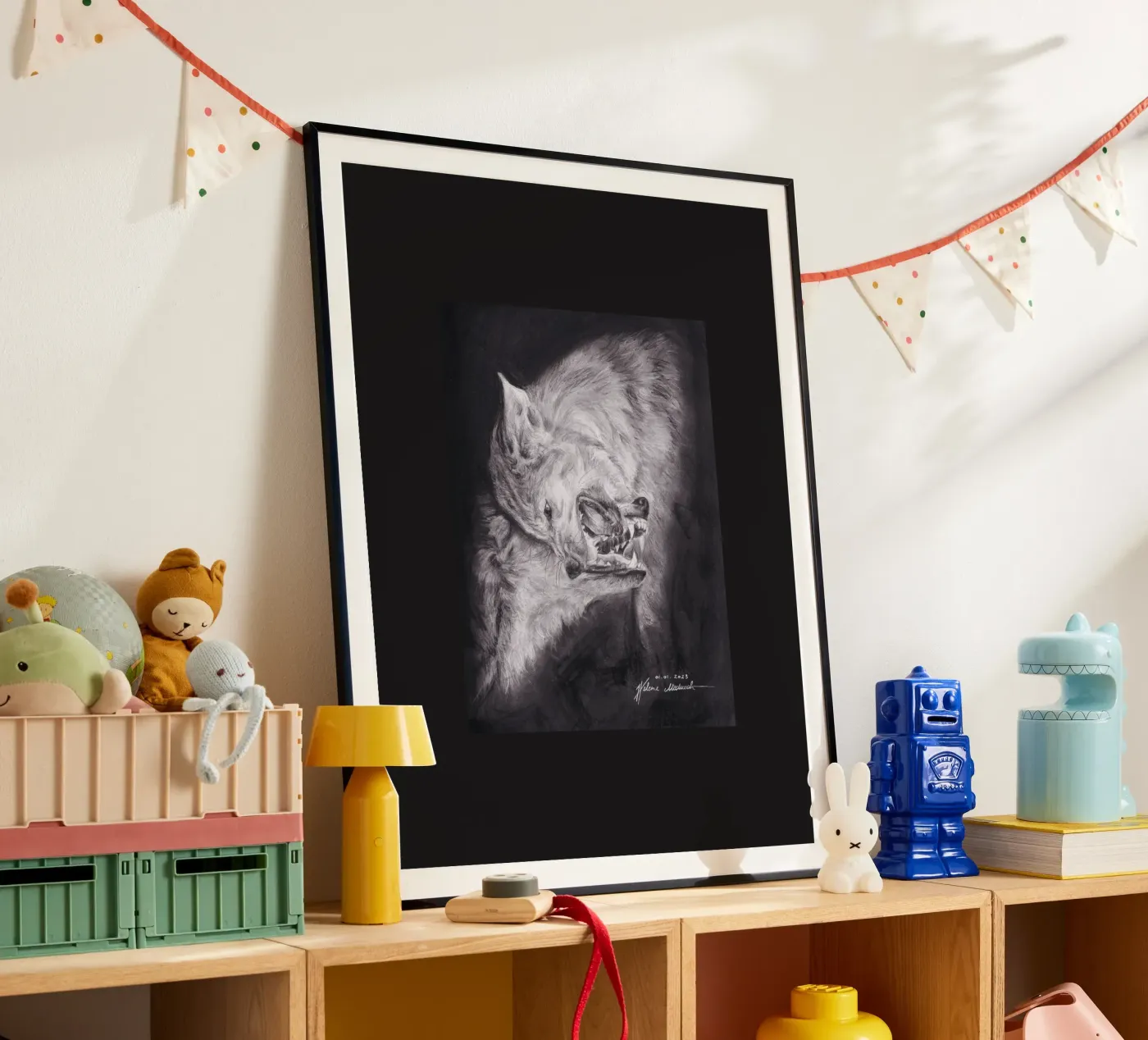 Wolf Poster von H.M. Art