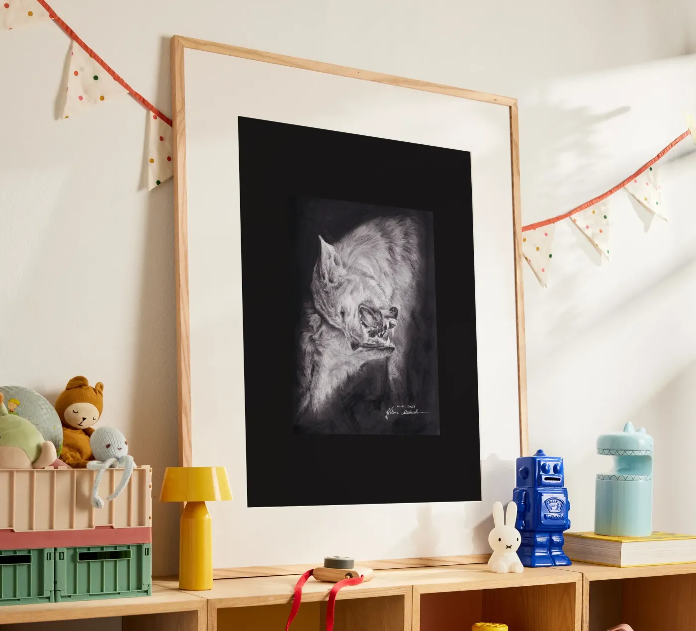 Wolf Poster von H.M. Art