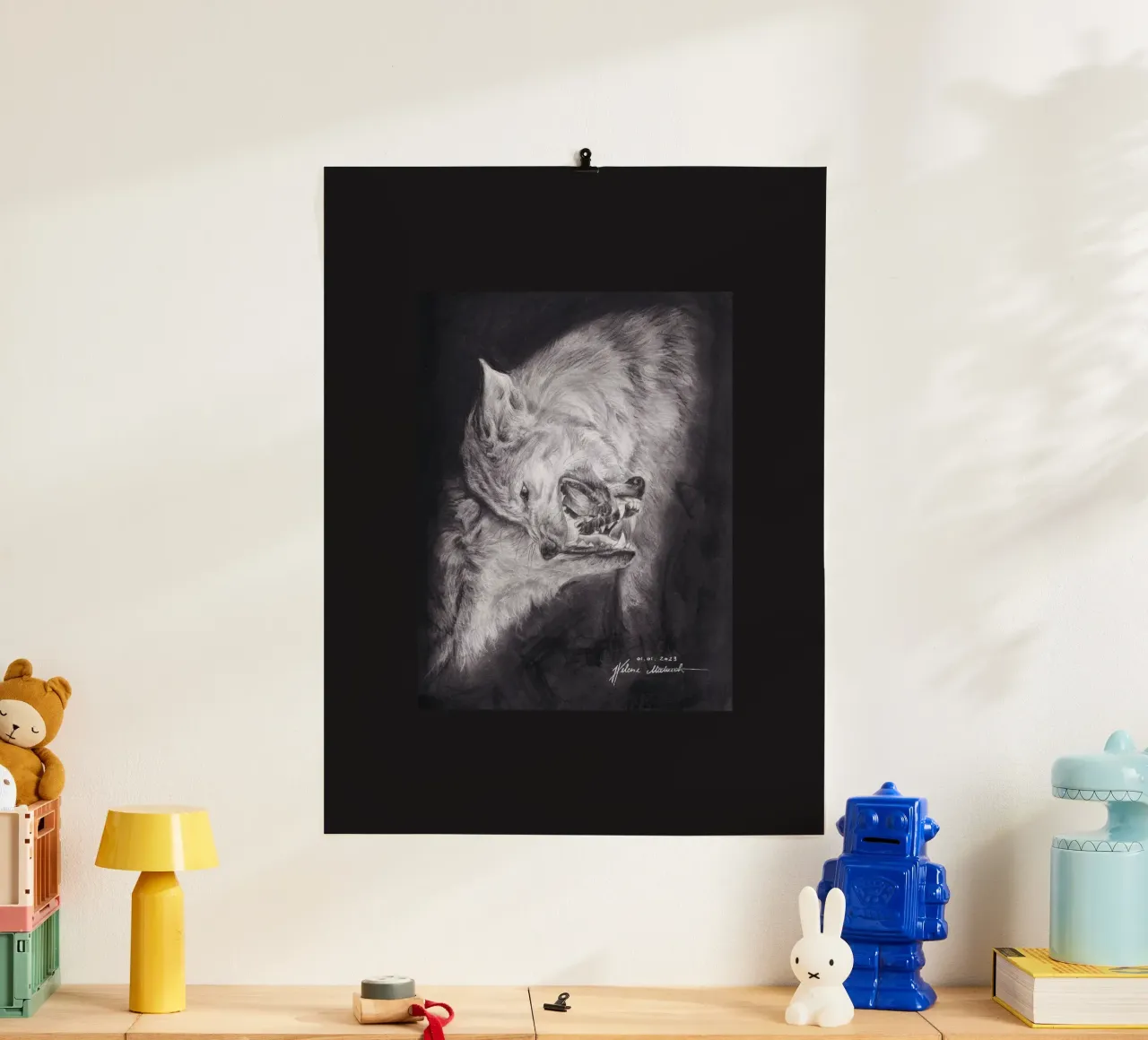 Wolf poster by H.M. Art