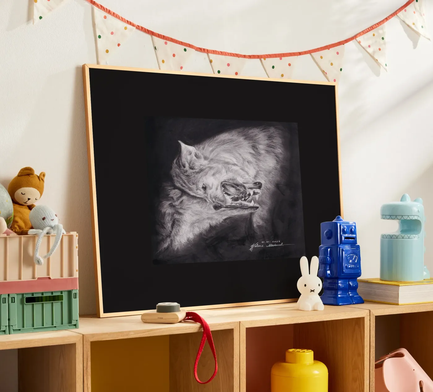 Wolf poster by H.M. Art