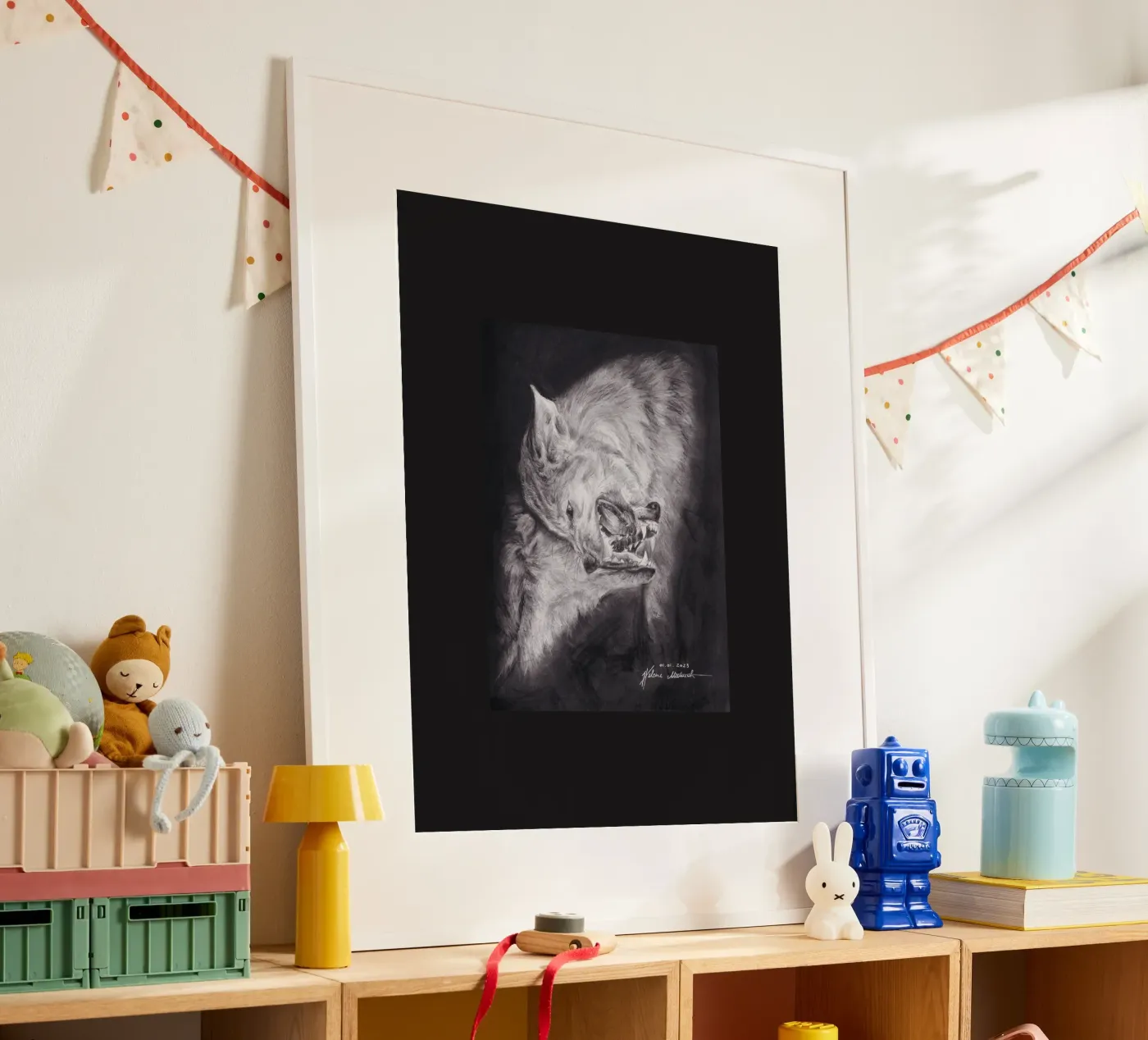 Wolf Poster von H.M. Art
