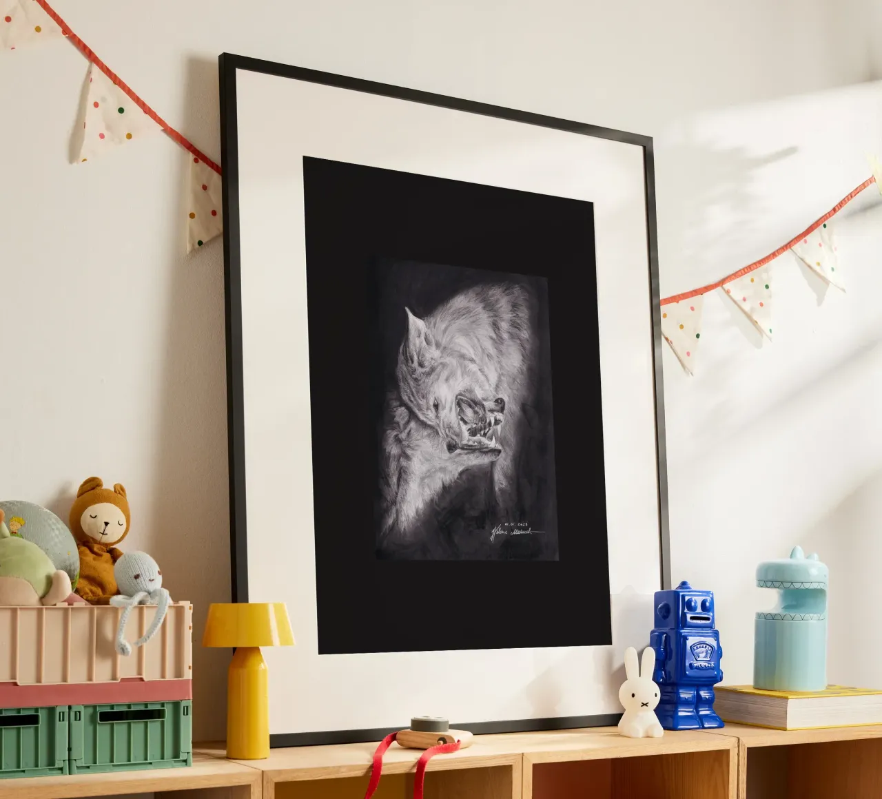 Wolf poster by H.M. Art