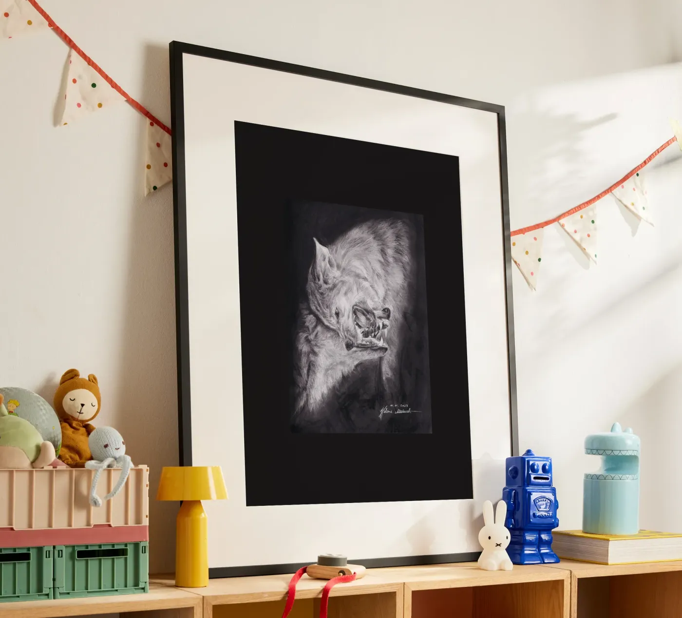Wolf Poster von H.M. Art