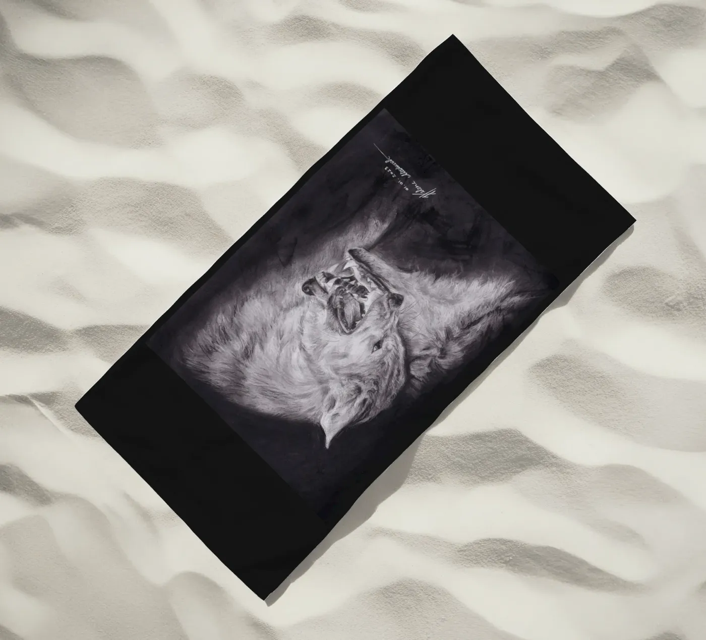 Wolf serviette de plage de H.M. Art