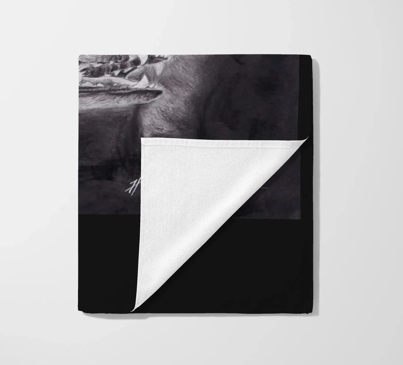 Wolf strandhanddoek van H.M. Art