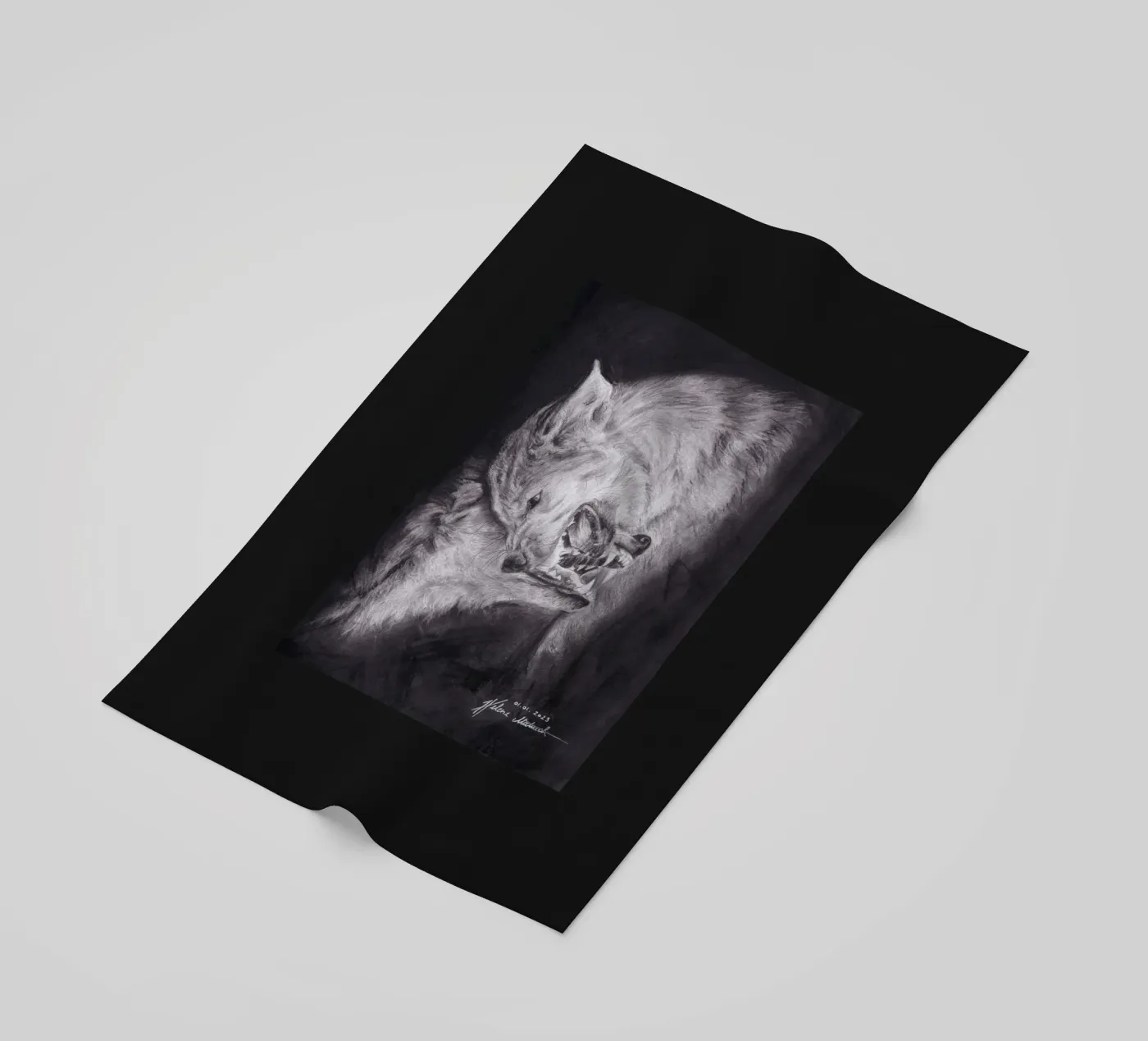 Wolf serviette de plage de H.M. Art