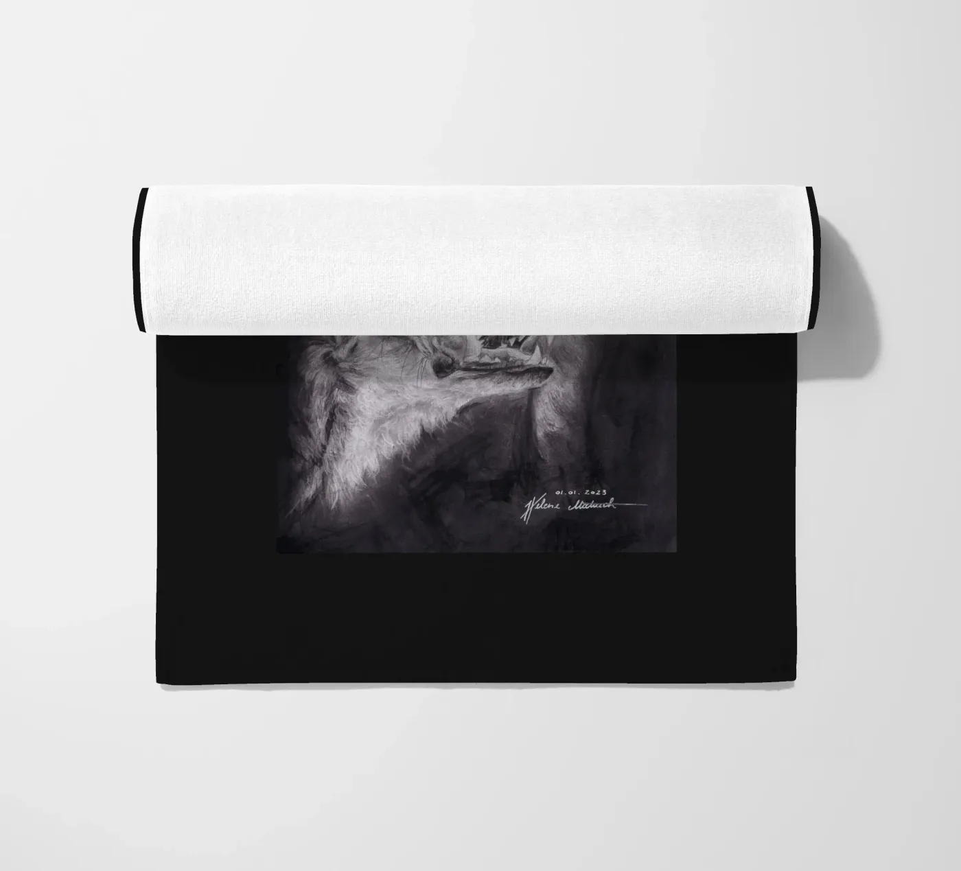 Wolf serviette de plage de H.M. Art