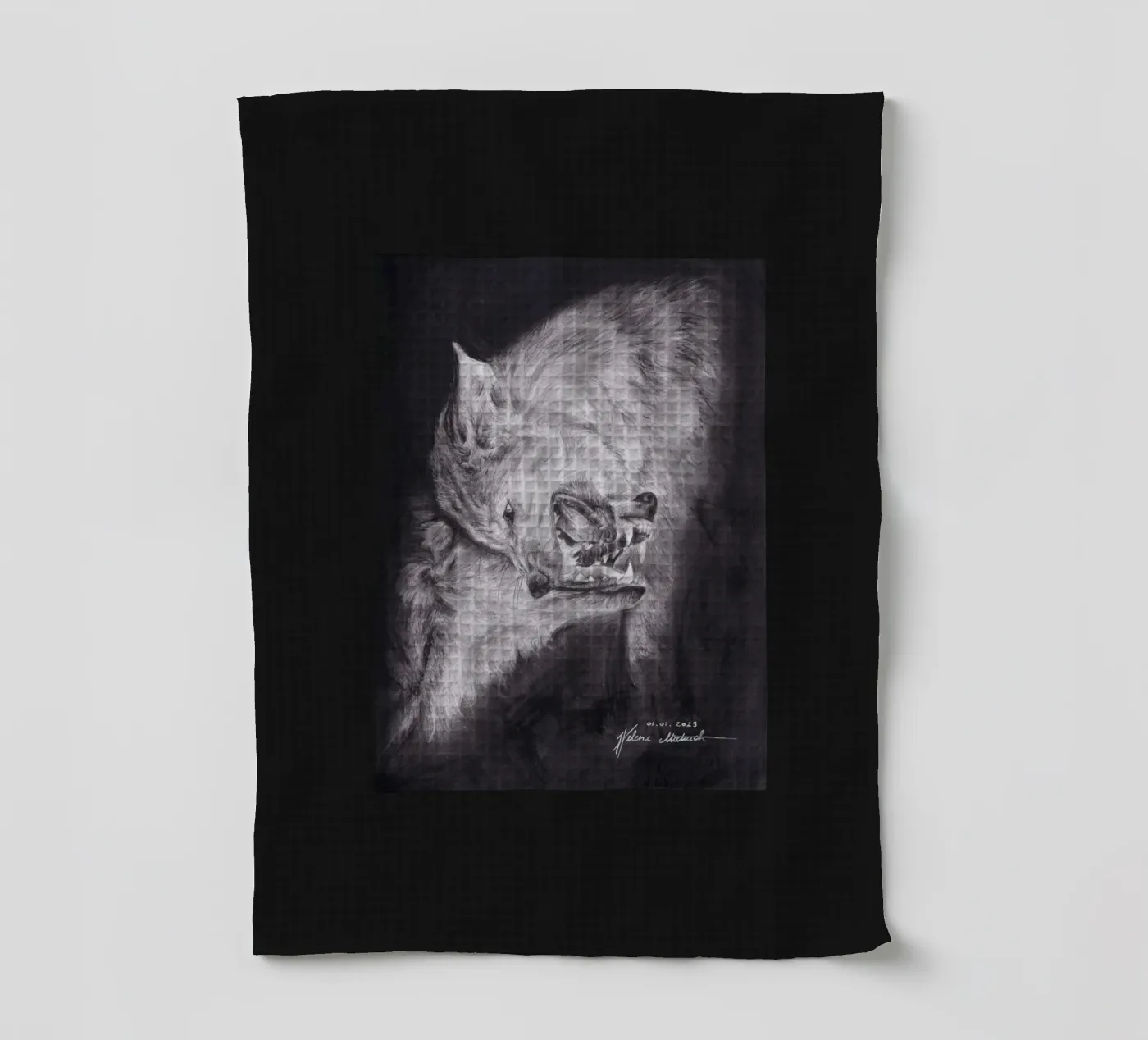 Wolf torchon de H.M. Art