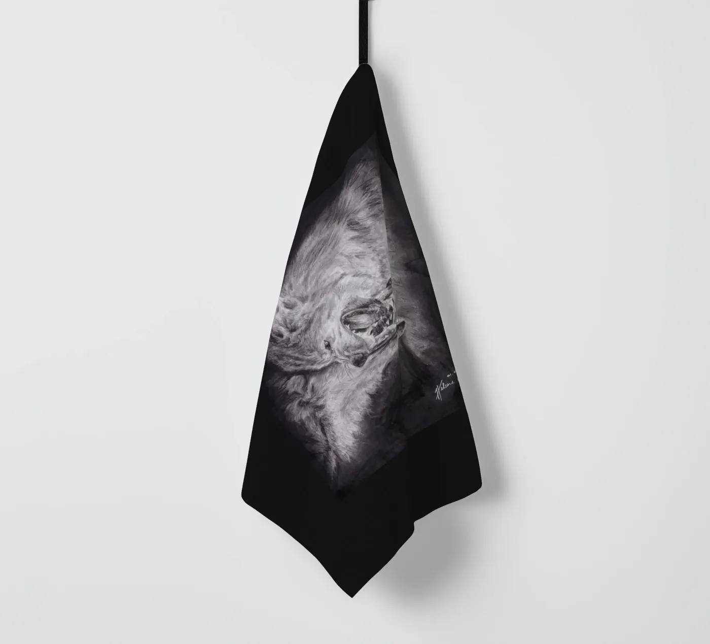 Wolf Geschirrtuch von H.M. Art