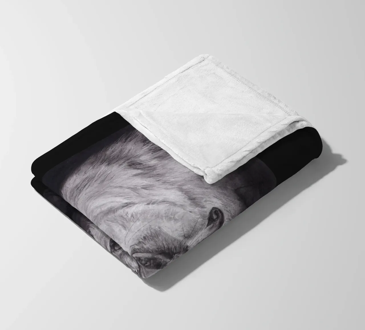 Wolf coperta in pile da H.M. Art