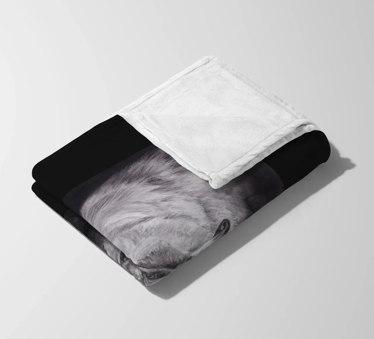 Wolf coperta in pile da H.M. Art