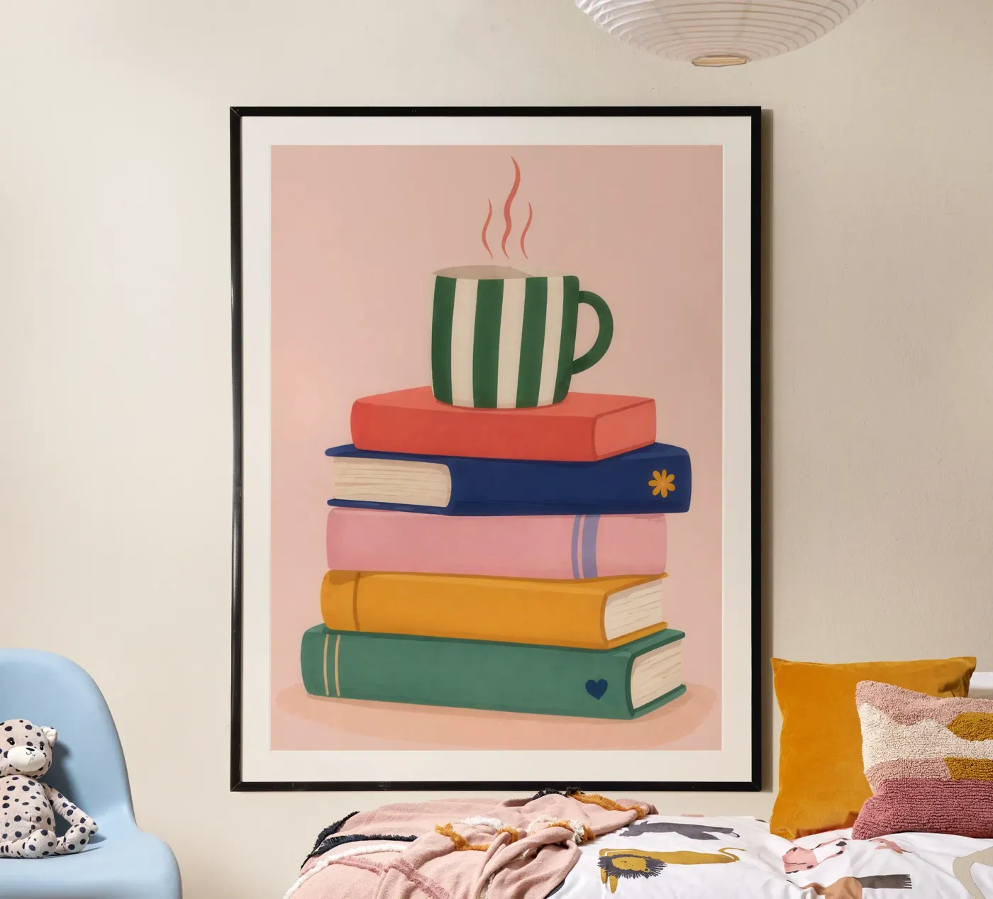 Caffè e libri poster da Happyfacespace