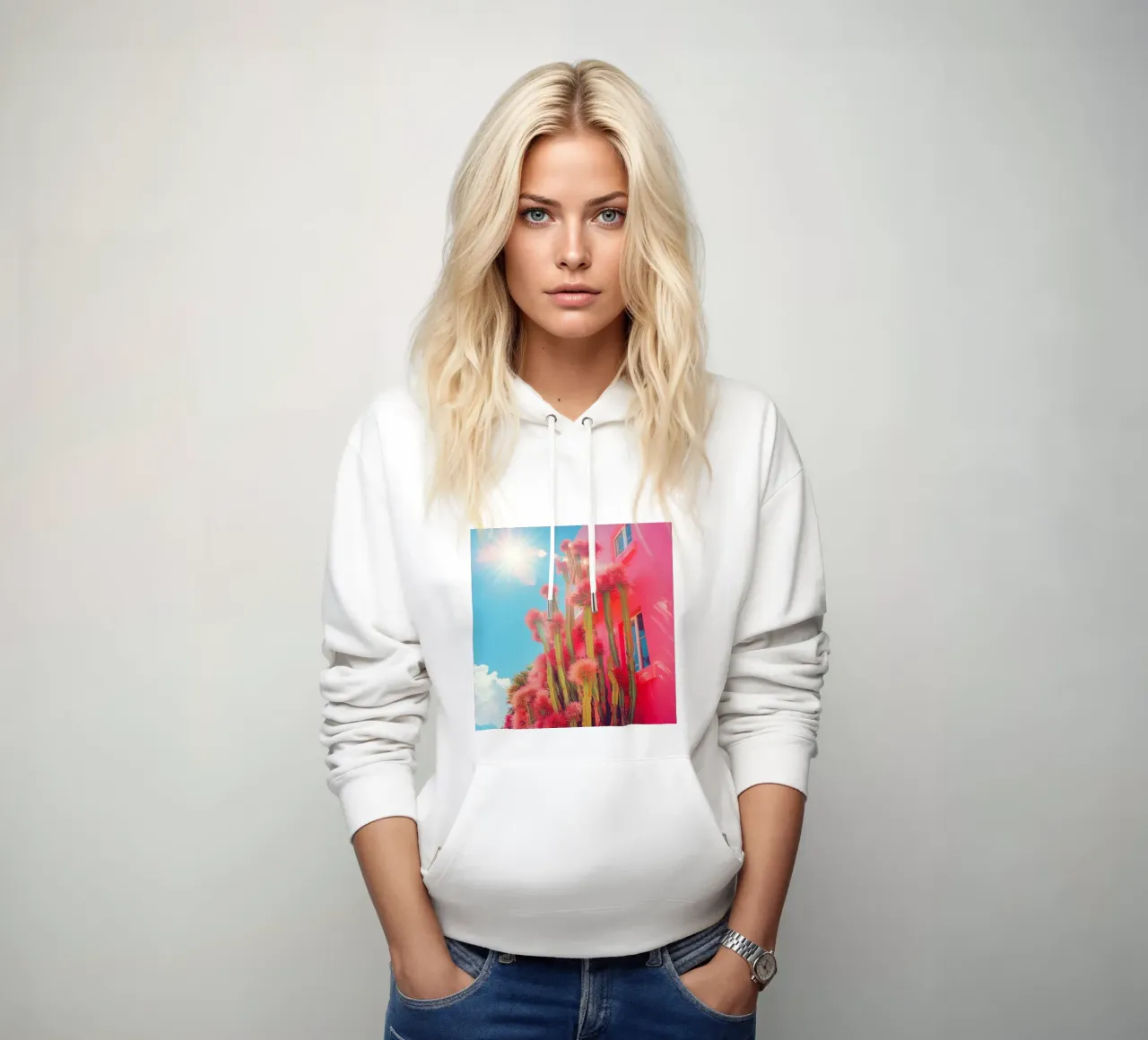 55 felpa con cappuccio da Pink California | Affiches & Posters