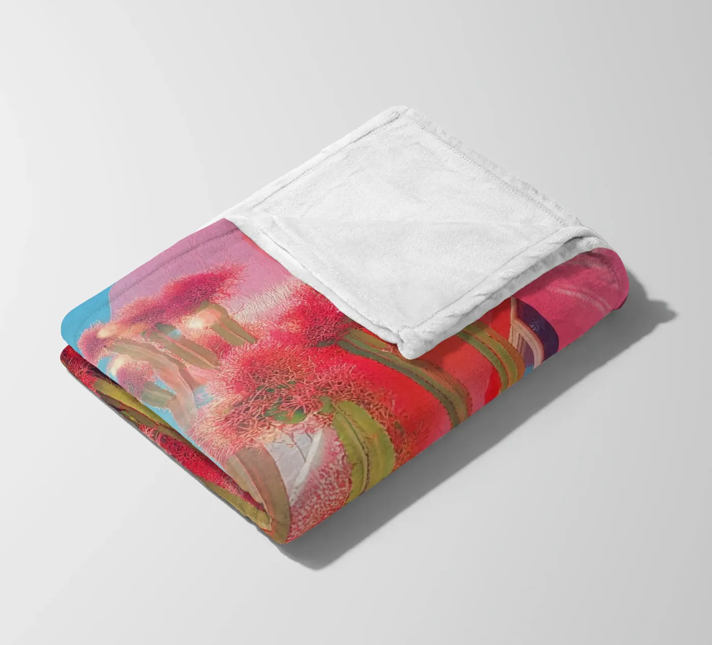 55 fleecedeken van Pink California | Affiches & Posters