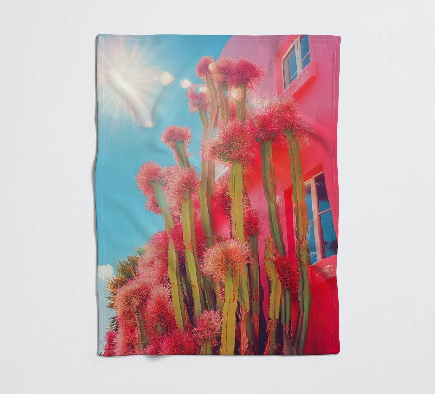 55 fleecedeken van Pink California | Affiches & Posters