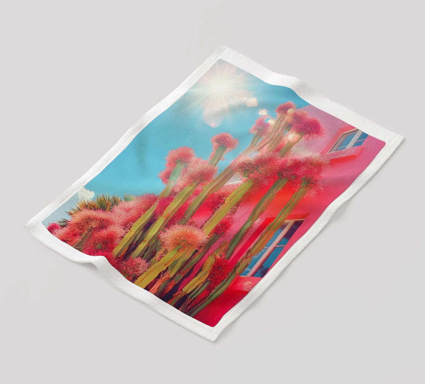 55 fleecedeken van Pink California | Affiches & Posters