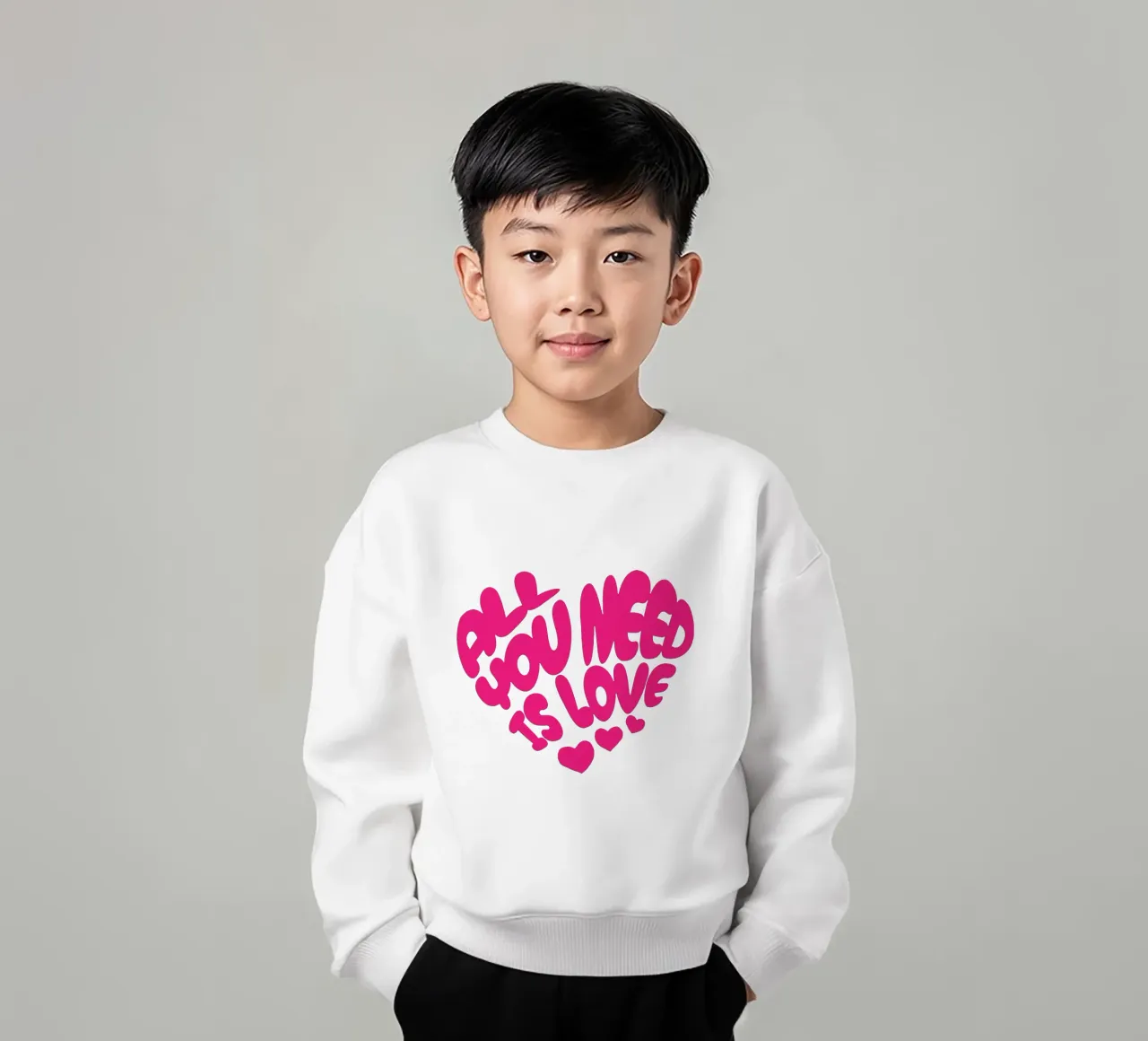 Tutto ciò che serve è l'amore felpa bambino da Gunawan Rb