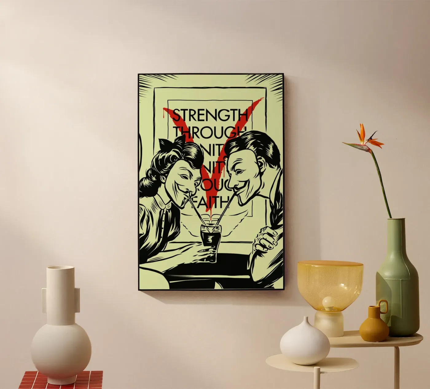 V for Valentine plexiglass da Butcher Billy