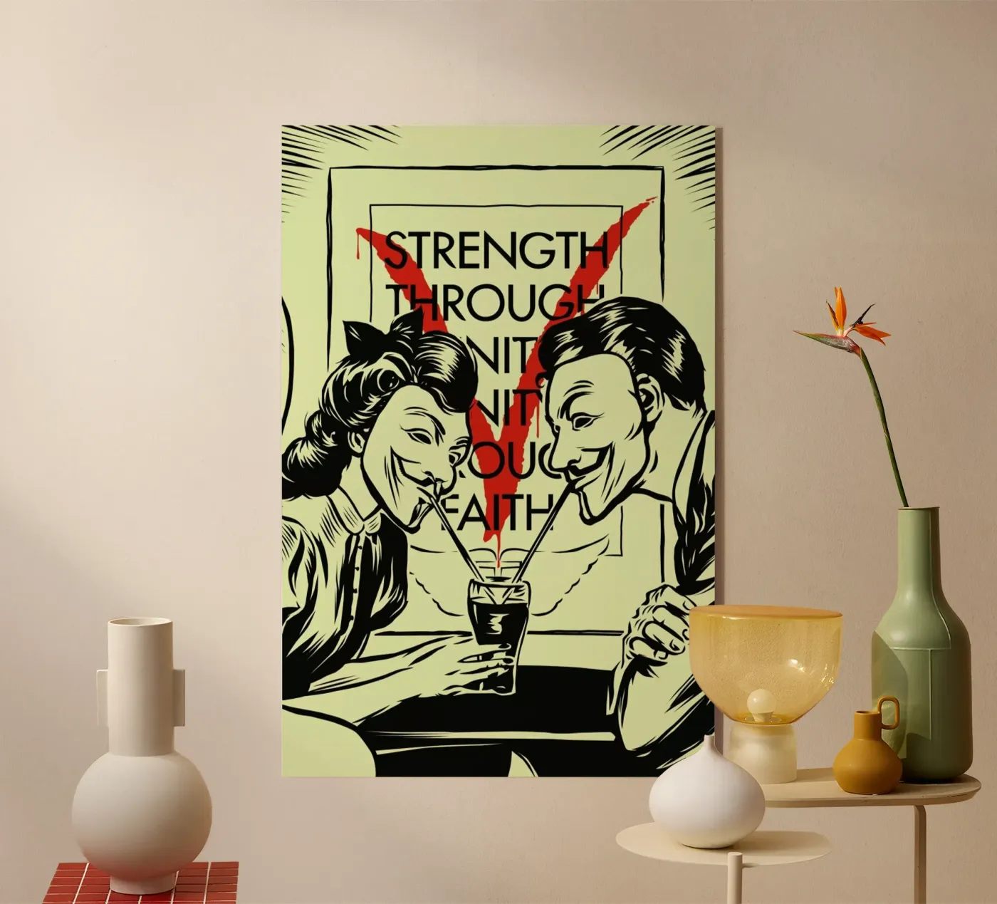 V for Valentine plexiglass da Butcher Billy