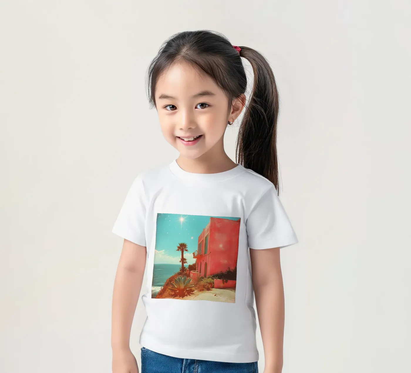 56 kinder t-shirt van Pink California | Affiches & Posters