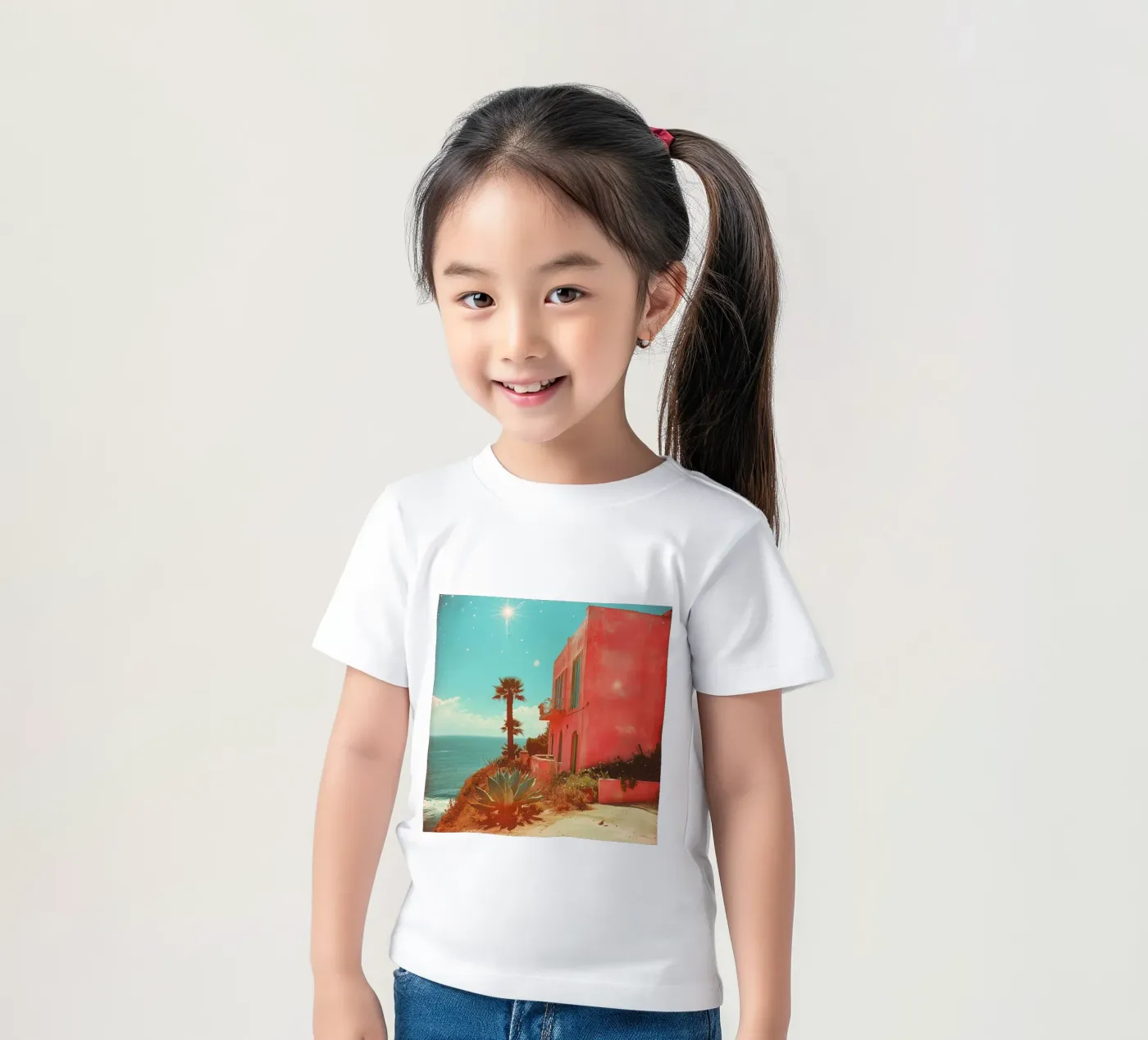 56 kinder t-shirt van Pink California | Affiches & Posters