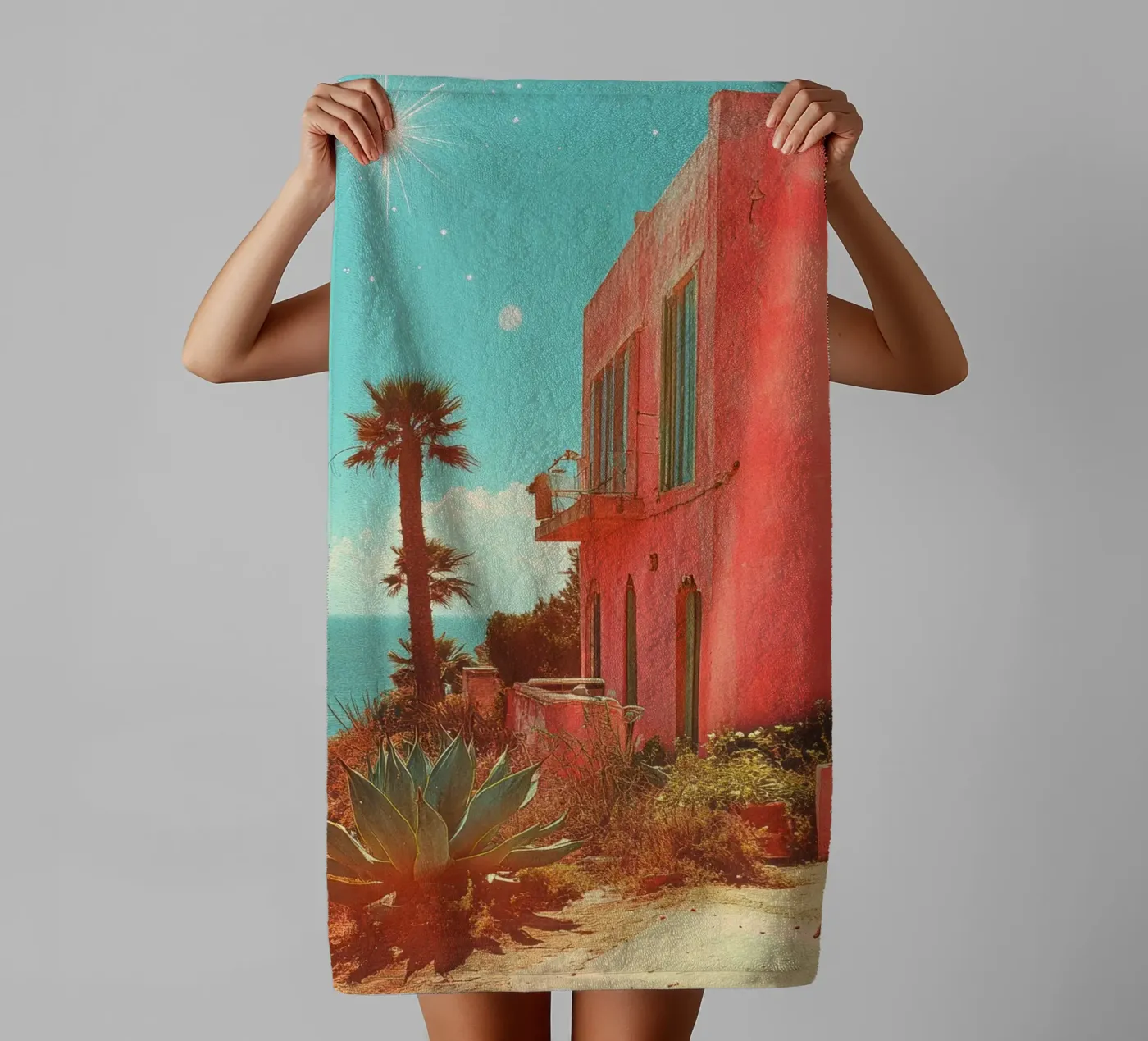 56 badhanddoek van Pink California | Affiches & Posters