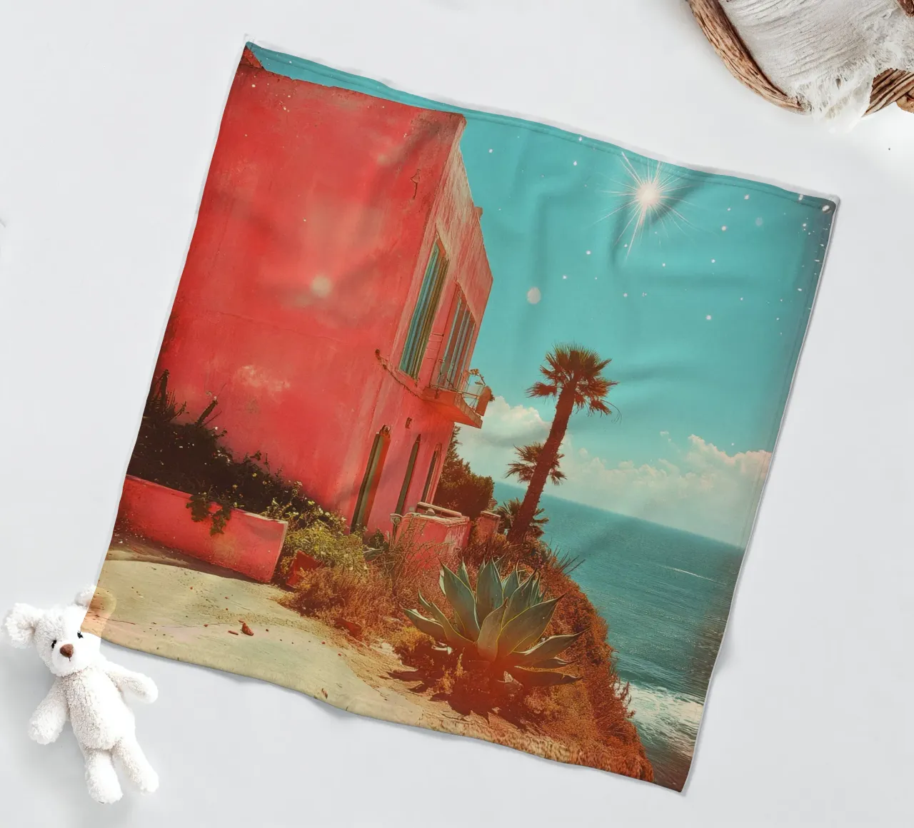 56 coperta in pile da Pink California | Affiches & Posters