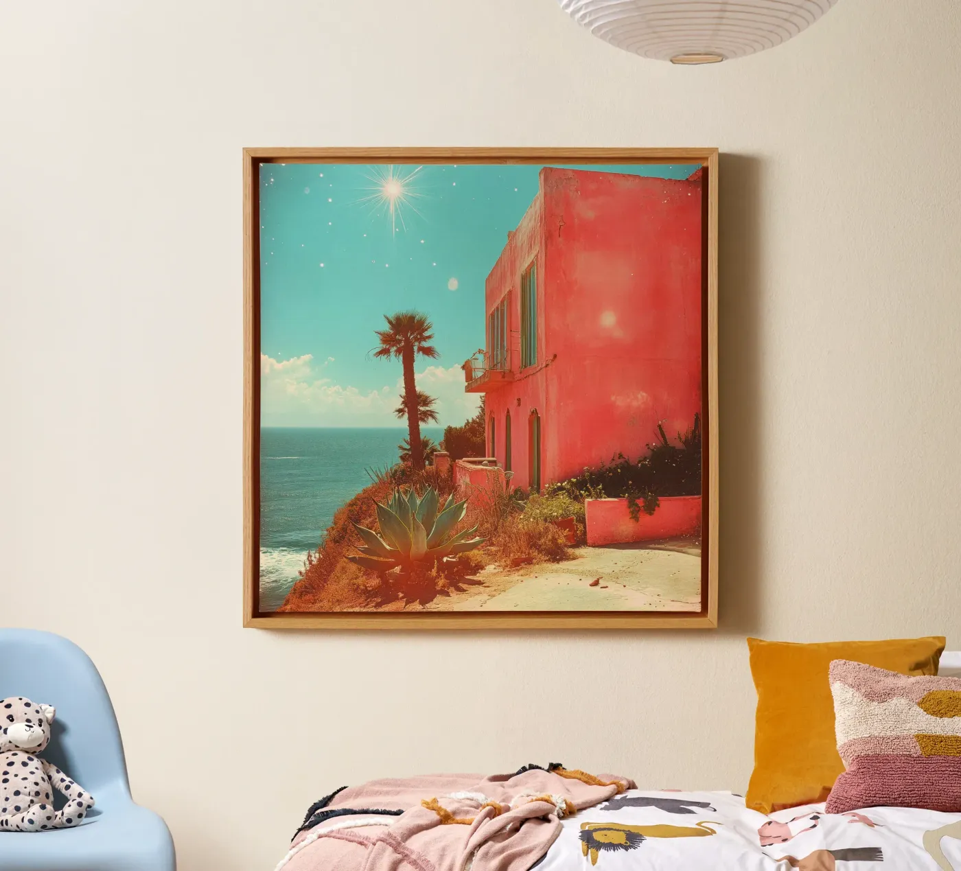 56 canvas van Pink California | Affiches & Posters