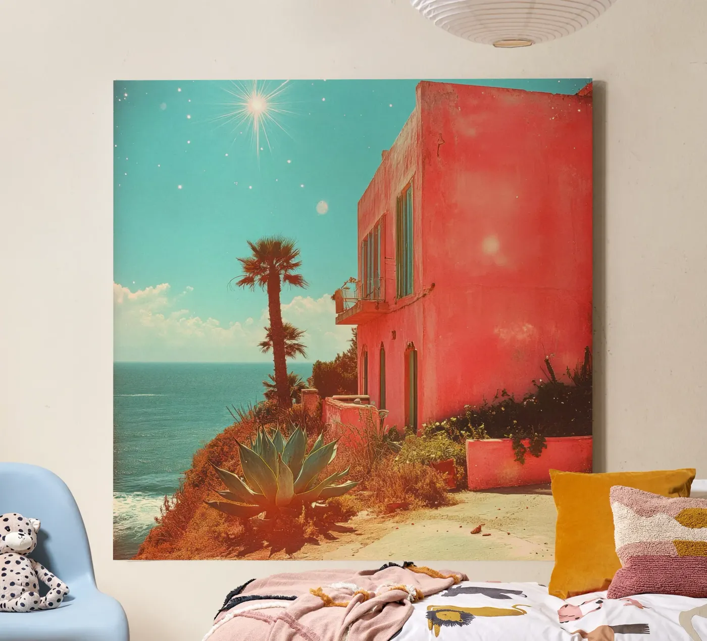 56 canvas van Pink California | Affiches & Posters