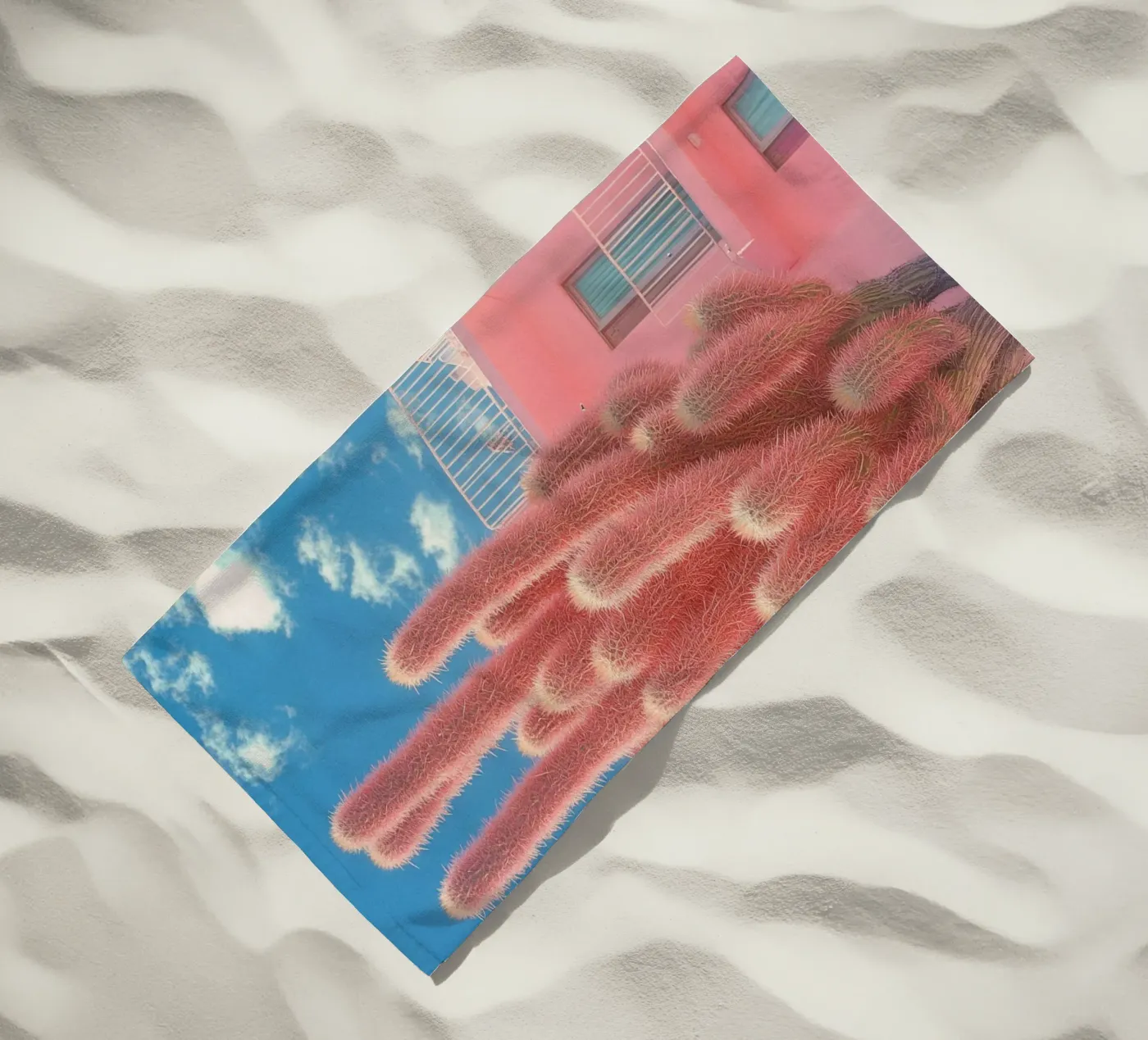 57 strandhanddoek van Pink California | Affiches & Posters