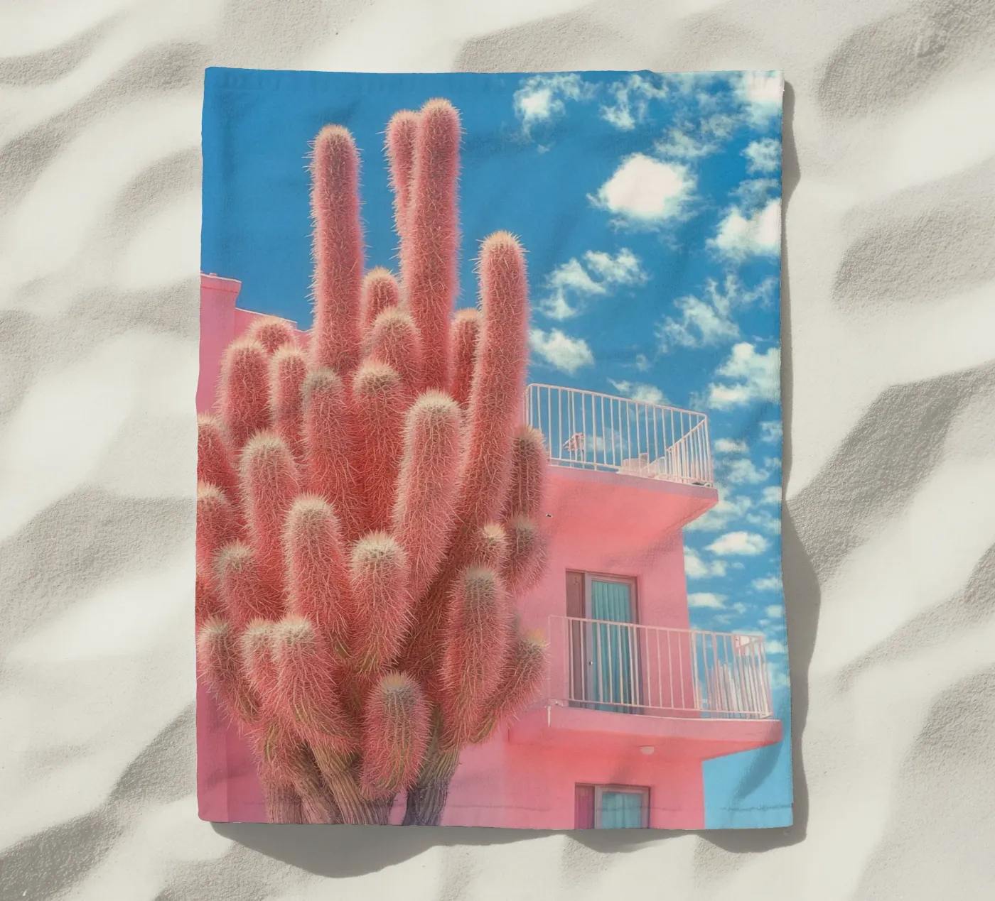 57 strandhanddoek van Pink California | Affiches & Posters