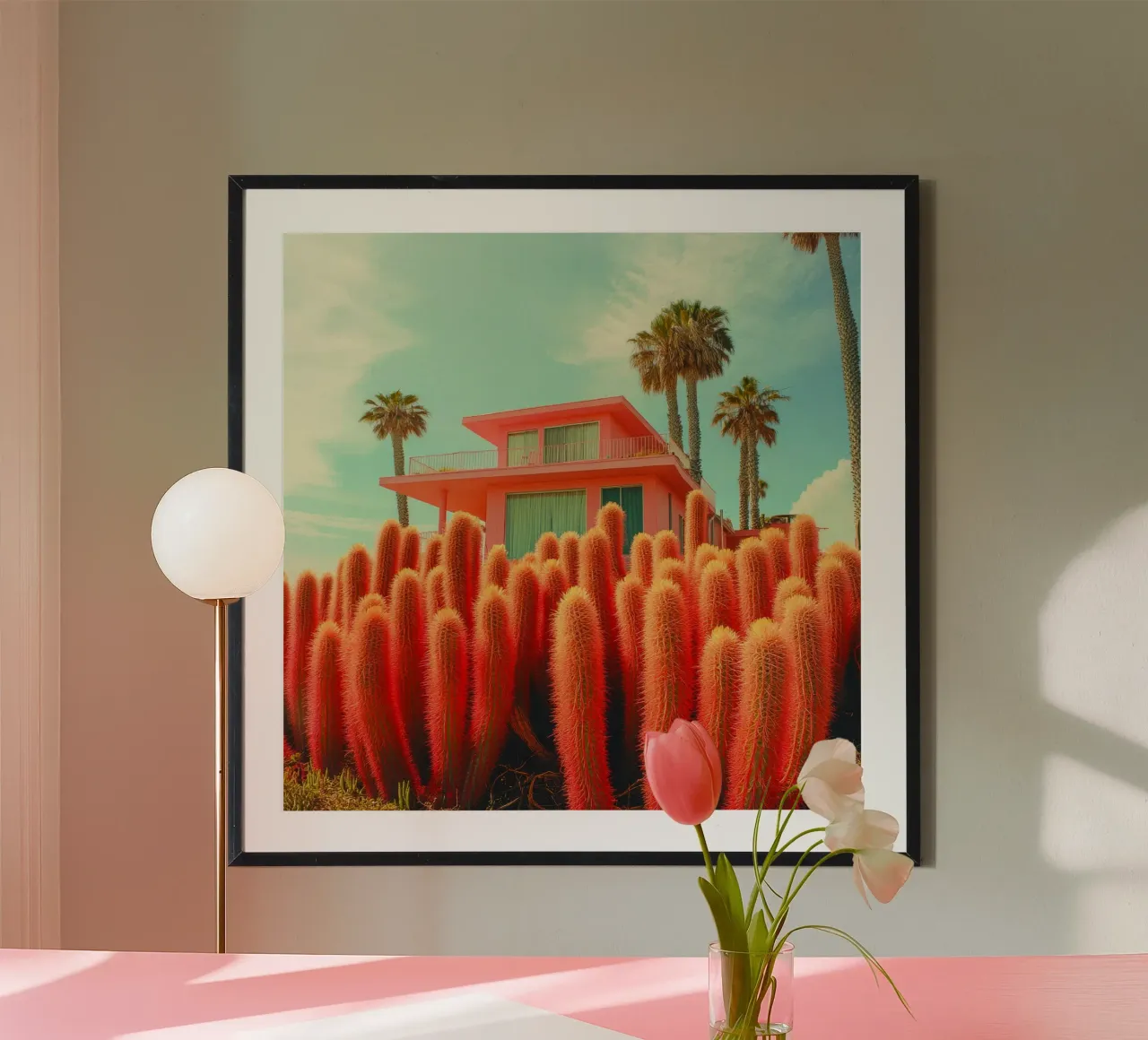 58 carta hahnemühle da Pink California | Affiches & Posters