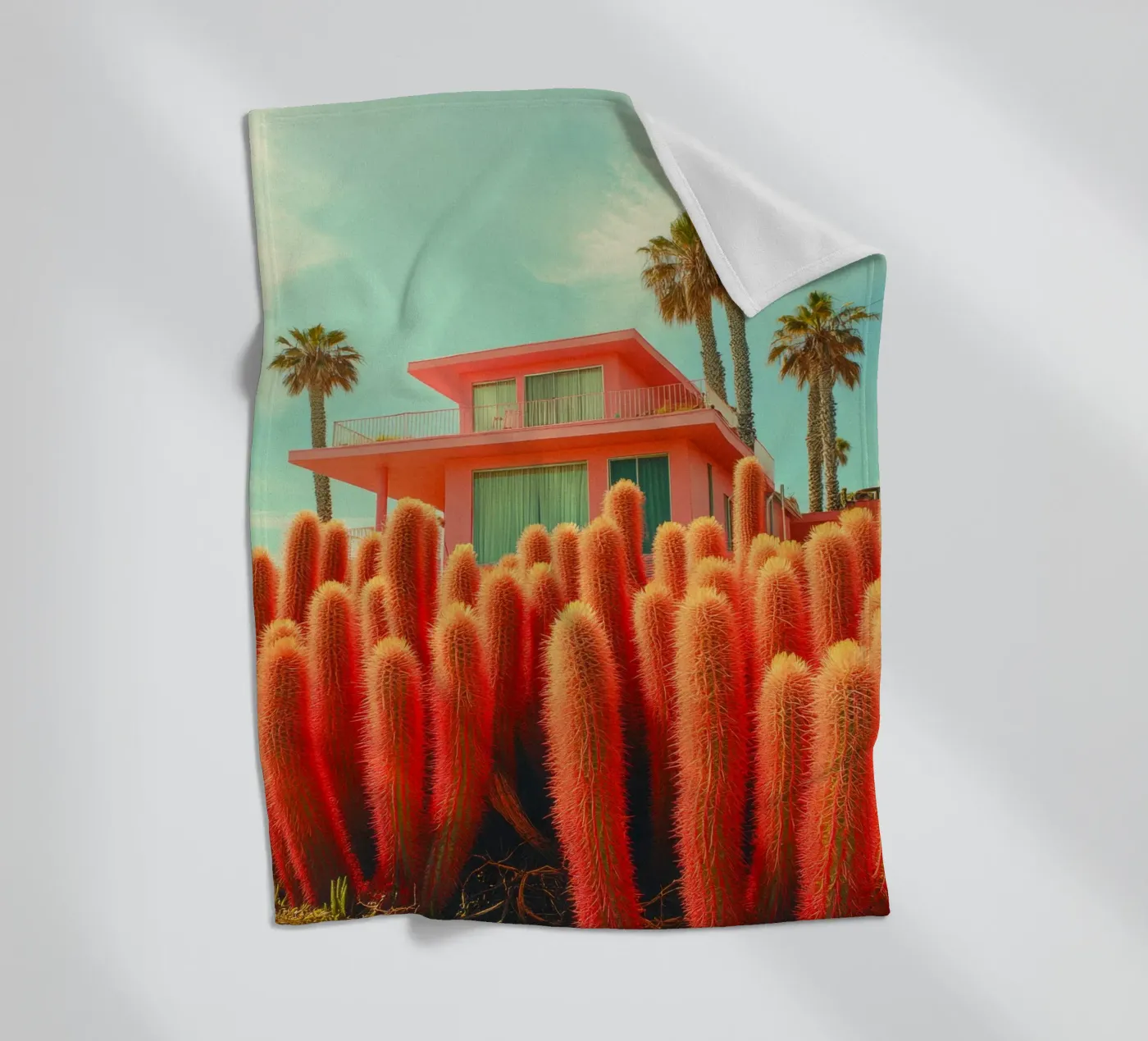 58 fleecedeken van Pink California | Affiches & Posters