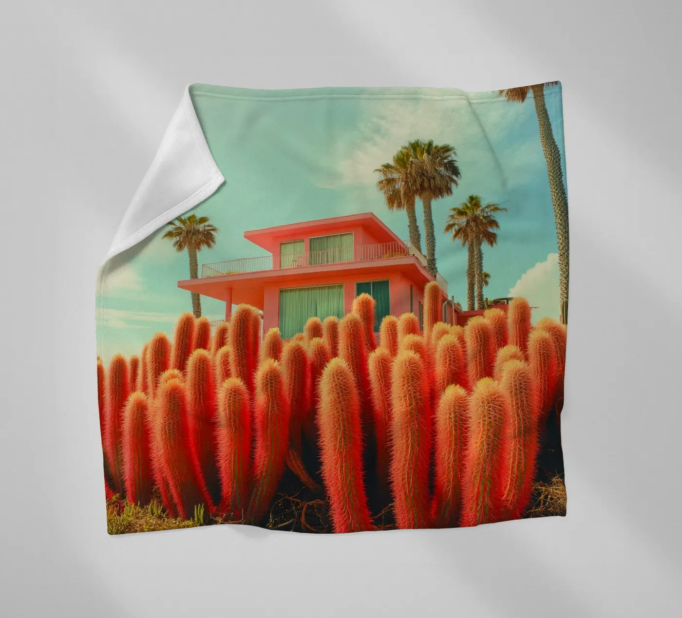 58 fleecedeken van Pink California | Affiches & Posters