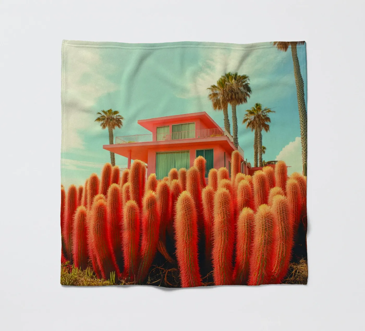 58 fleecedeken van Pink California | Affiches & Posters