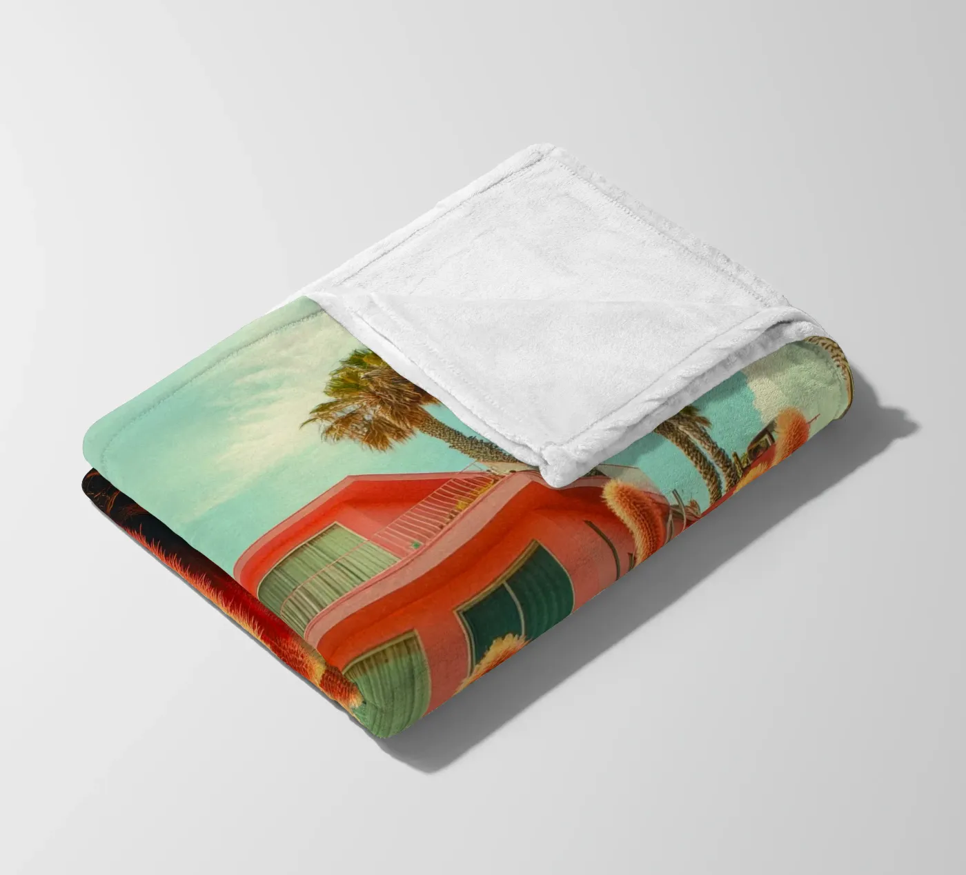 58 fleecedeken van Pink California | Affiches & Posters