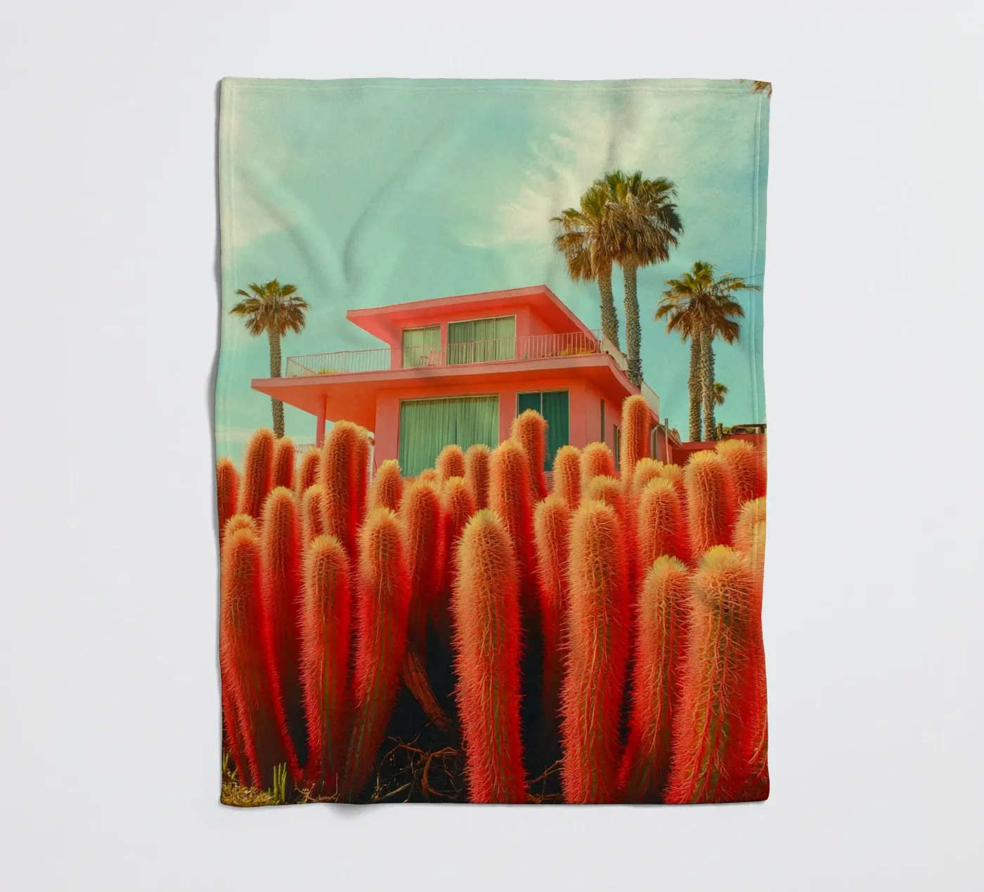 58 fleecedeken van Pink California | Affiches & Posters