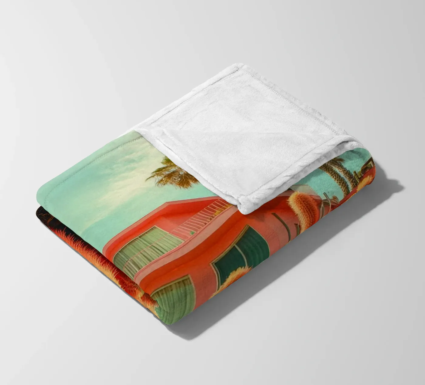 58 fleecedeken van Pink California | Affiches & Posters