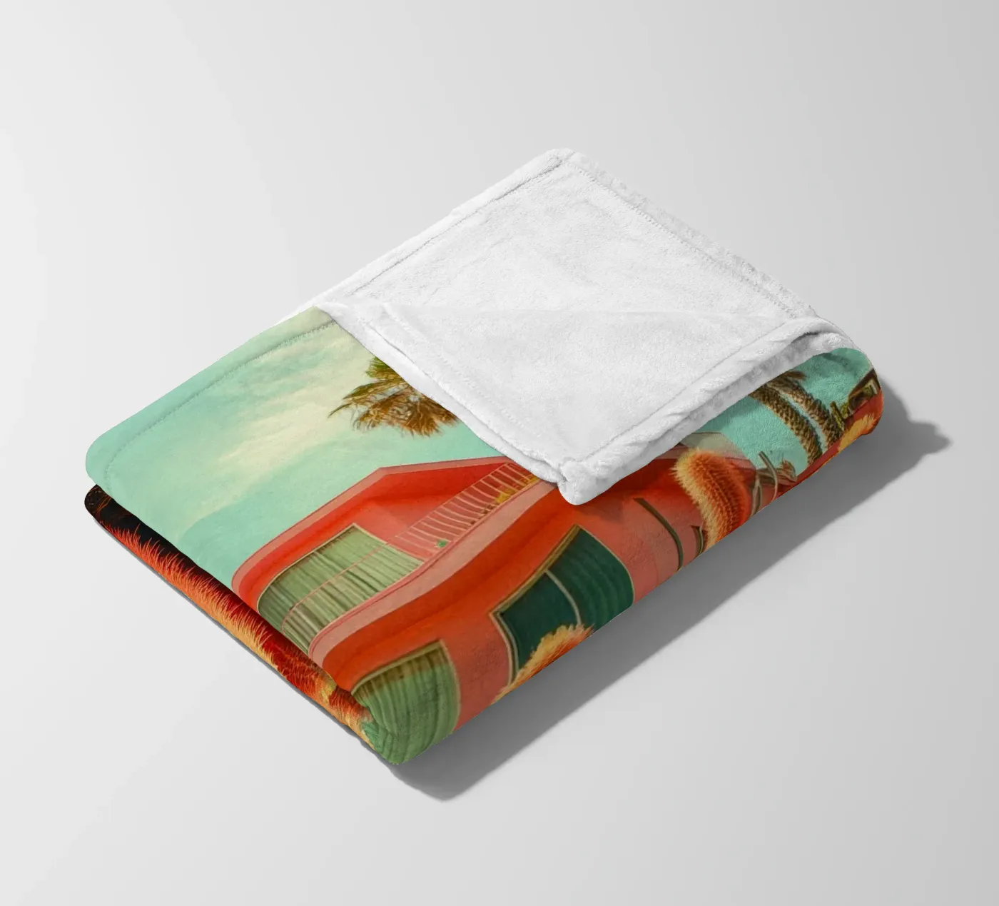 58 fleecedeken van Pink California | Affiches & Posters