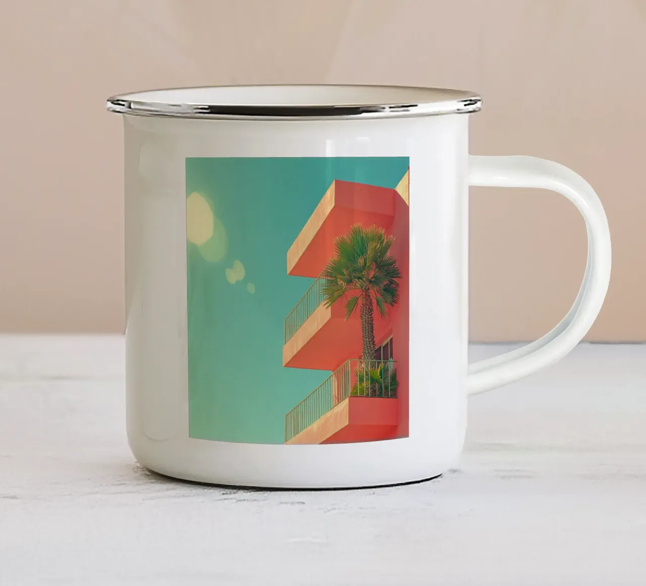 59 tazza in smalto da Pink California | Affiches & Posters