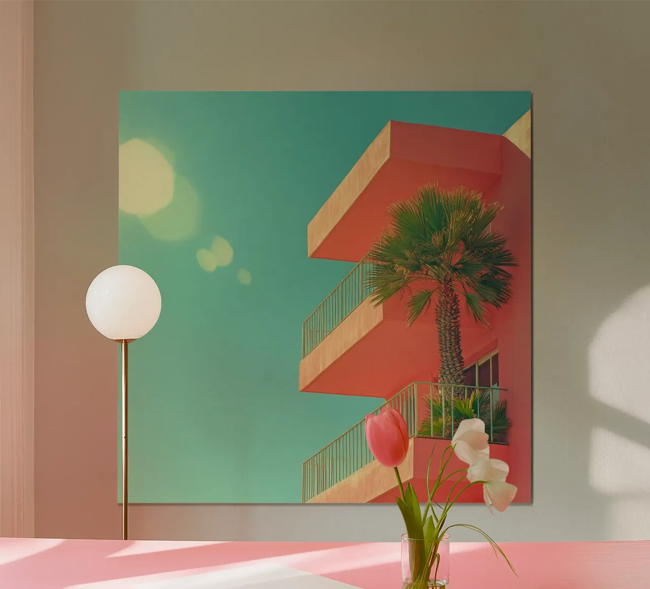 59 carta hahnemühle da Pink California | Affiches & Posters