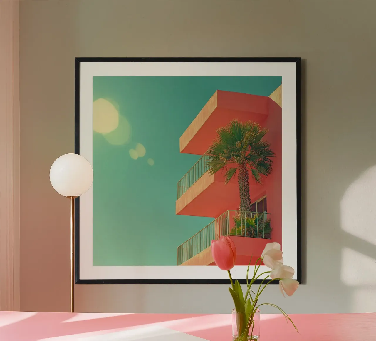 59 carta hahnemühle da Pink California | Affiches & Posters