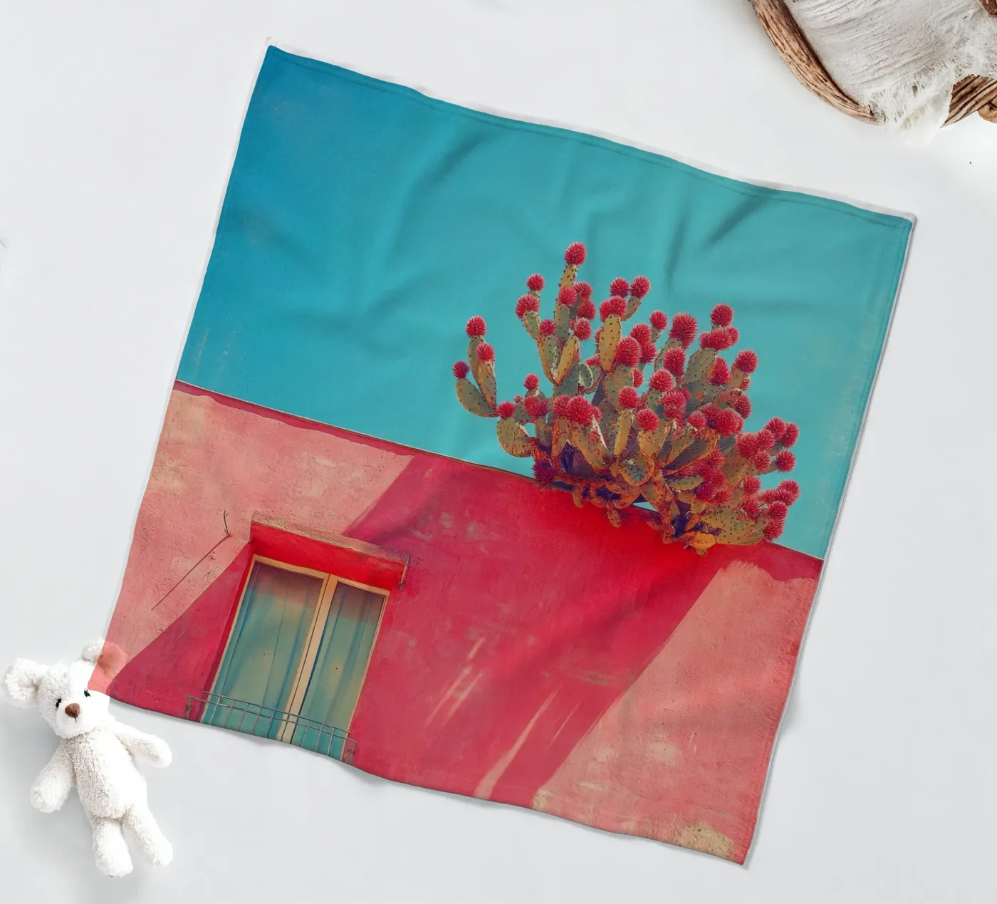 60 fleecedeken van Pink California | Affiches & Posters