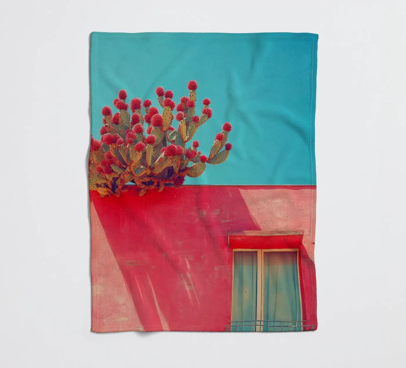 60 fleecedeken van Pink California | Affiches & Posters