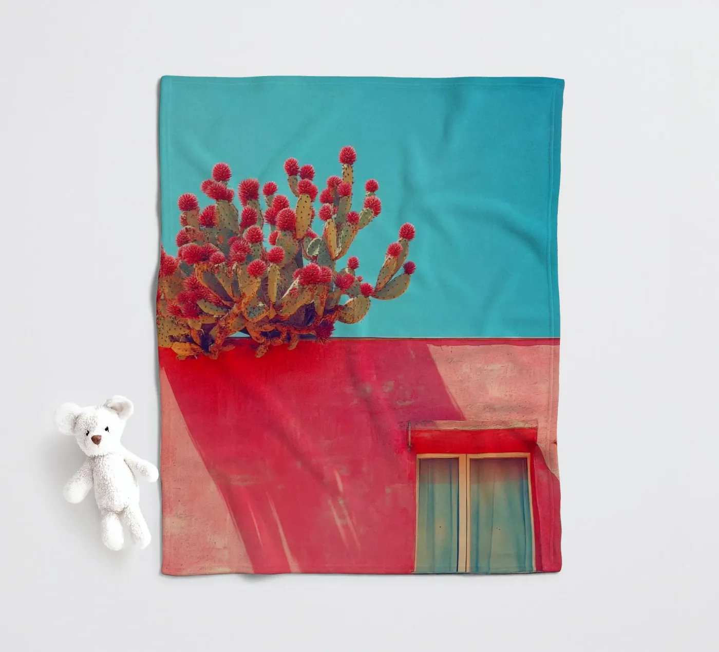 60 fleecedeken van Pink California | Affiches & Posters