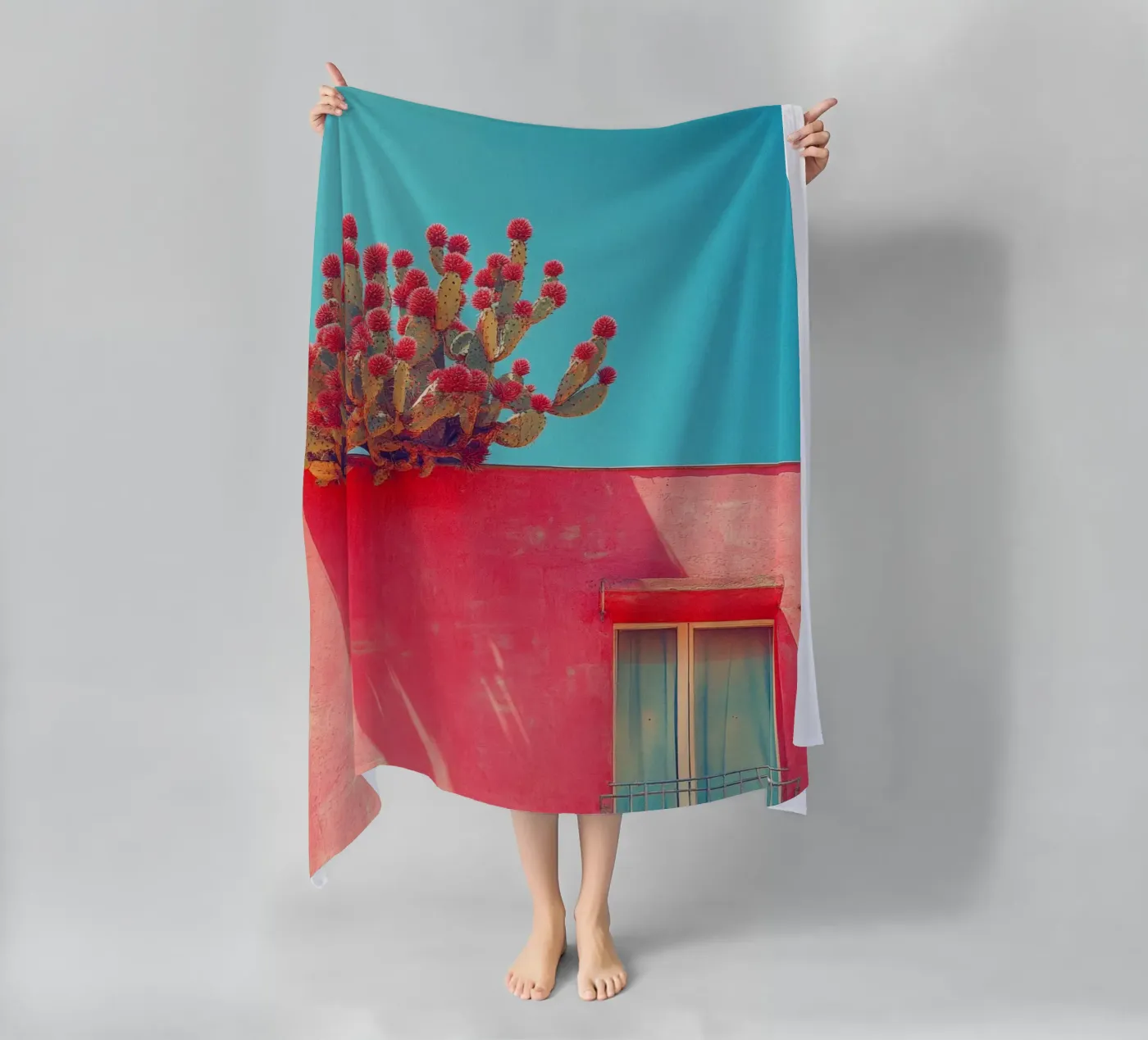 60 strandhanddoek van Pink California | Affiches & Posters