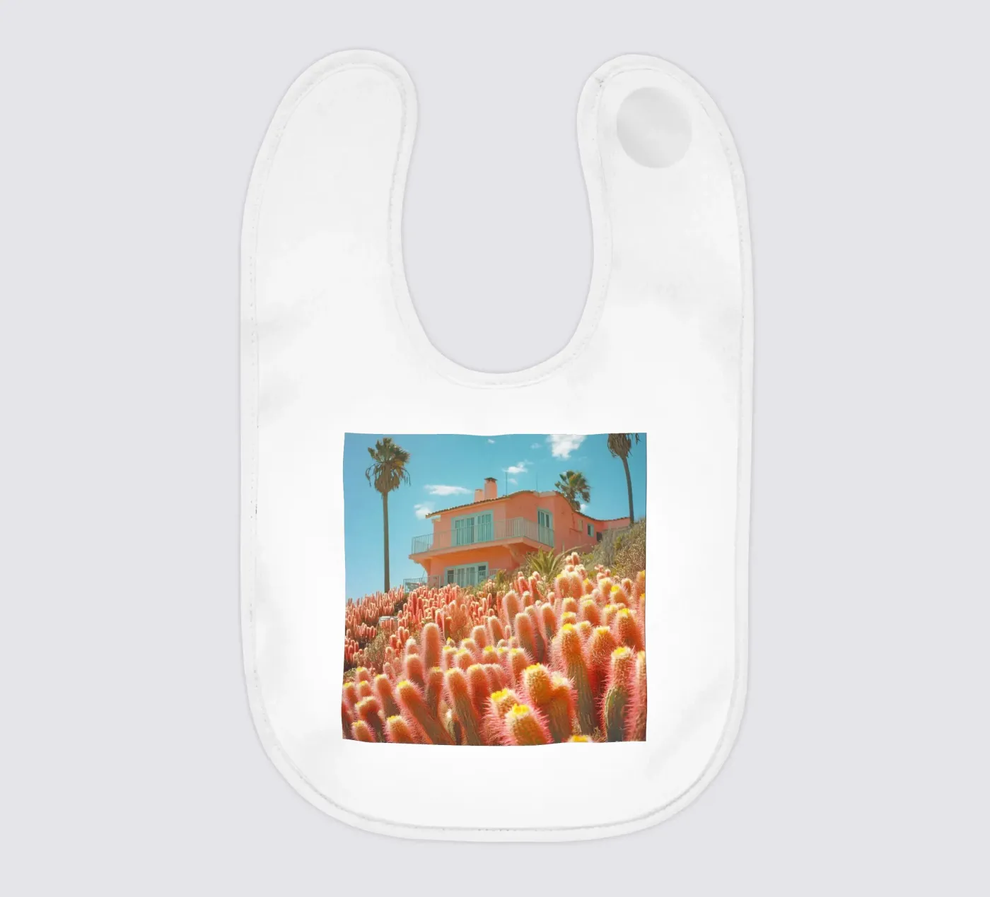 61 baby slabbetje van Pink California | Affiches & Posters