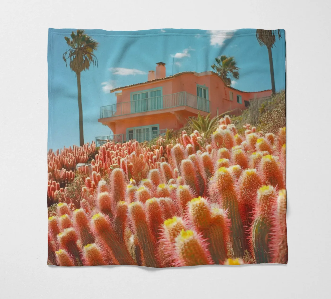 61 fleecedeken van Pink California | Affiches & Posters