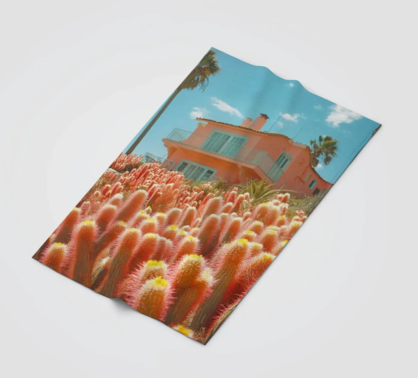 61 fleecedeken van Pink California | Affiches & Posters