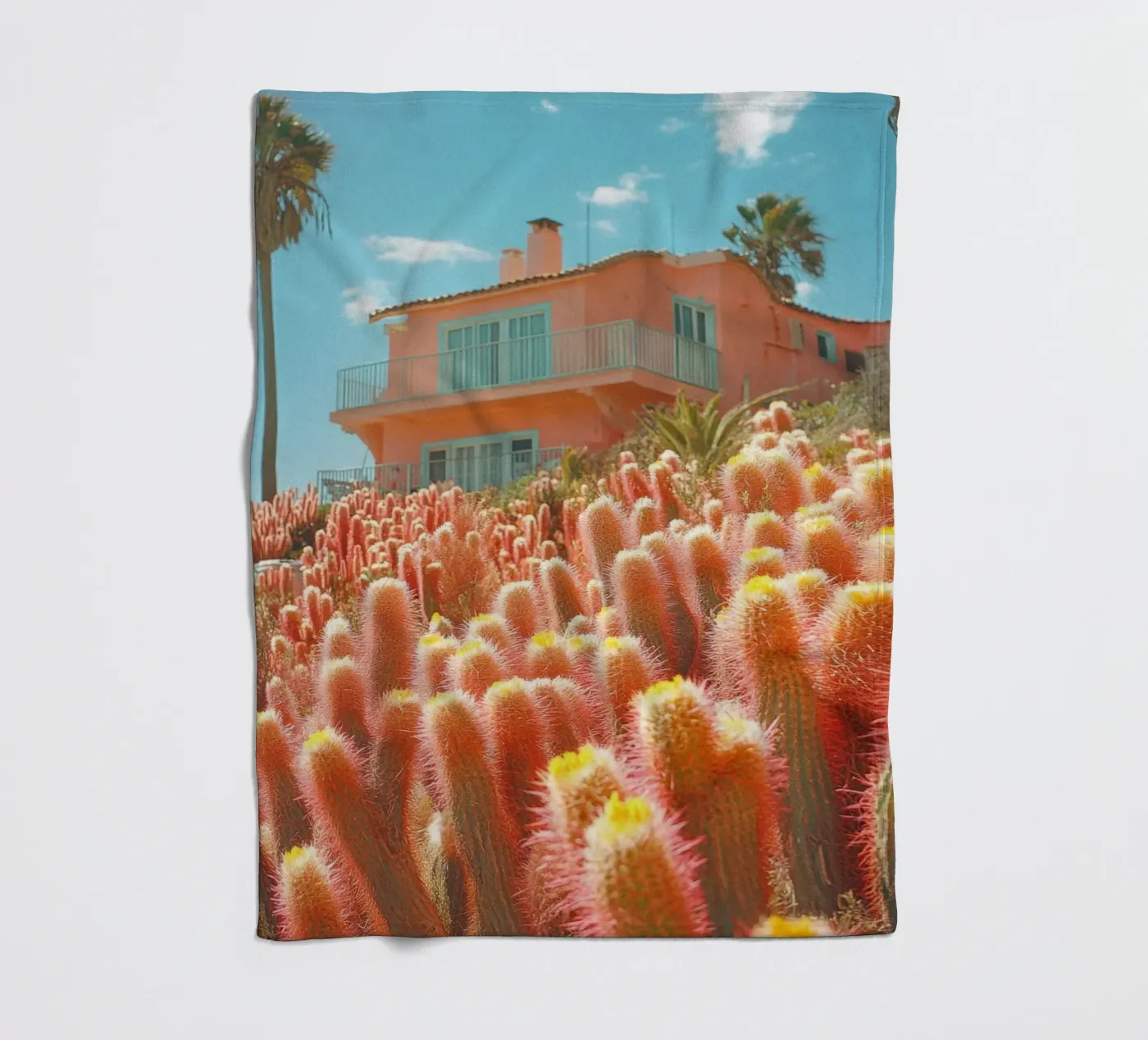 61 fleecedeken van Pink California | Affiches & Posters